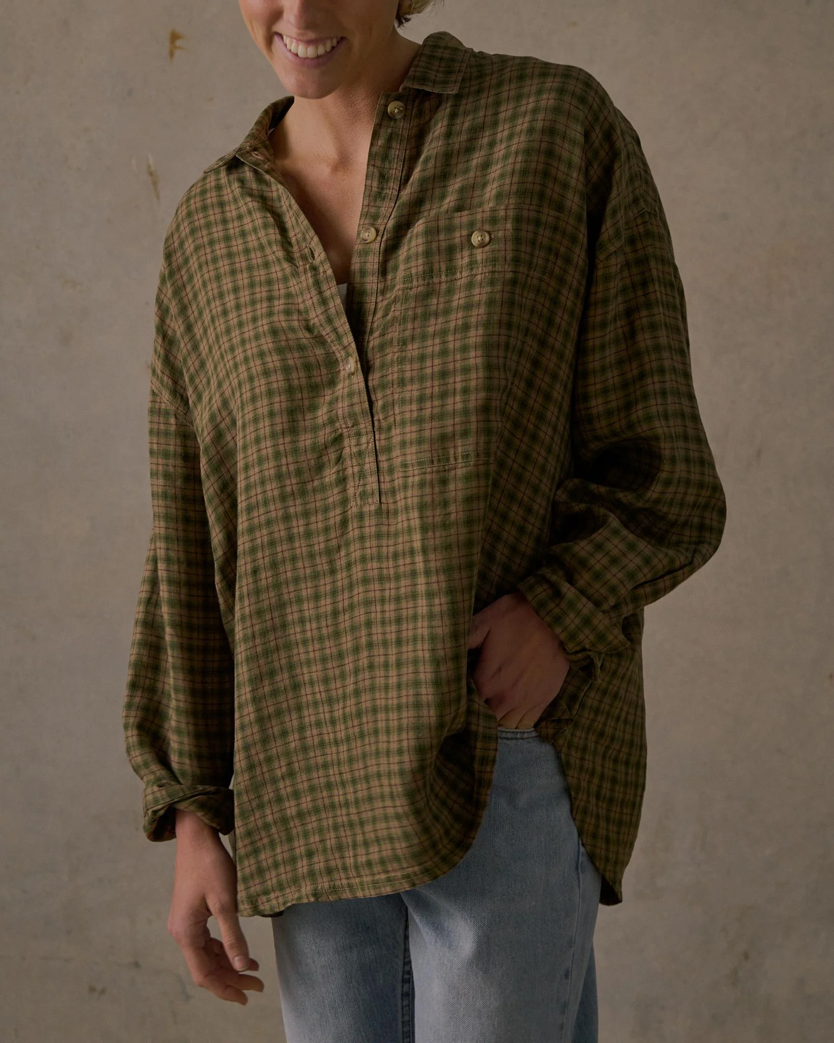 Patio Check Pullover - Image 6